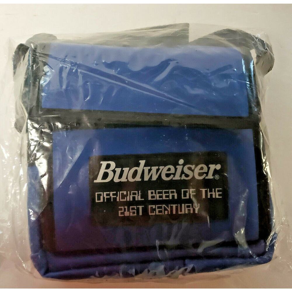 VINTAGE ANHEUSER BUSCH Budweiser 21st Century Bag Holds CD's New in Package RARE